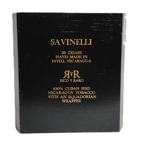 RARE Collectible Savinelli Series Y Torpedo Nicaragua Wooden Cigar Box - Picture 12 of 12